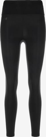 UNDER ARMOUR Skinny Workout Pants in Black: front