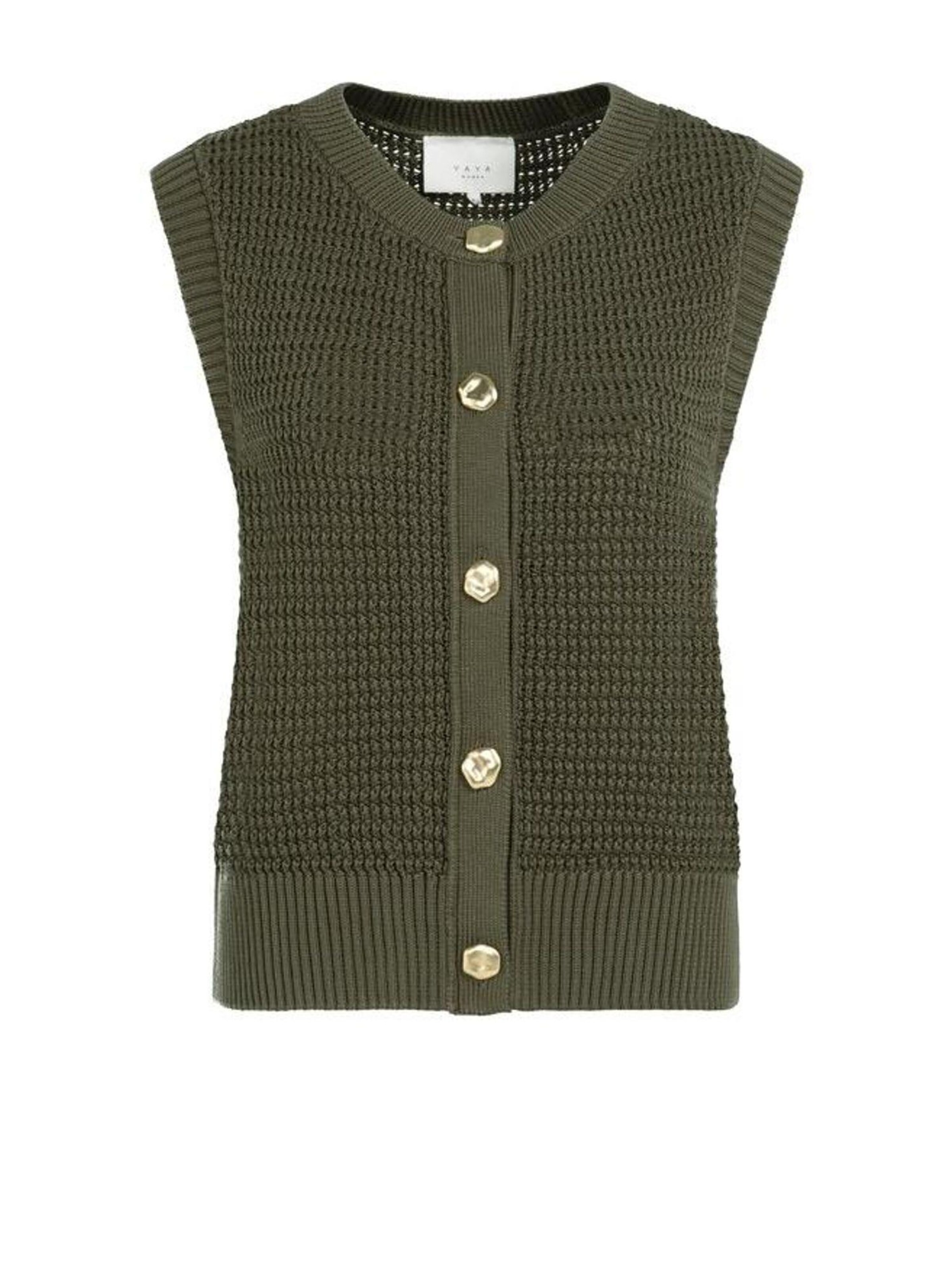 YAYA Strickjacke‌‌‌‌‌‌‌‌‌‌ in Grün: Vorderseite