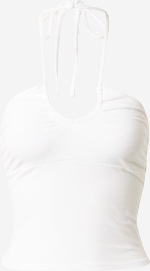 Top HOLLISTER pe alb, Vizualizare produs