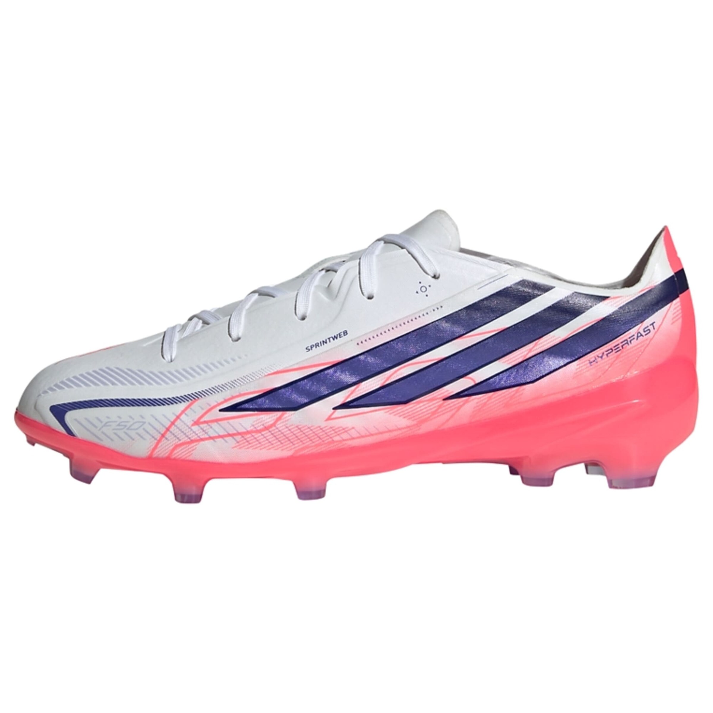 Chaussure de sport 'F50 Hyperfast Elite' ADIDAS PERFORMANCE en blanc : devant