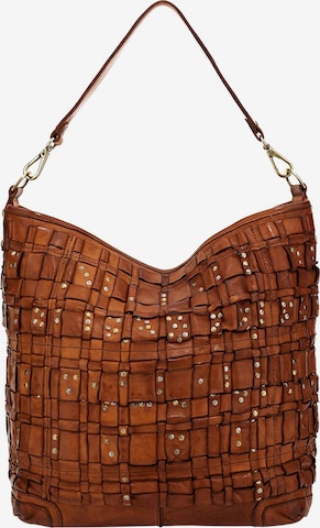 Campomaggi Shoulder Bag 'Edera ' in Brown: front