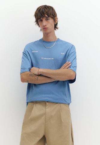 Pull&Bear Tričko 'STWD' - Modrá