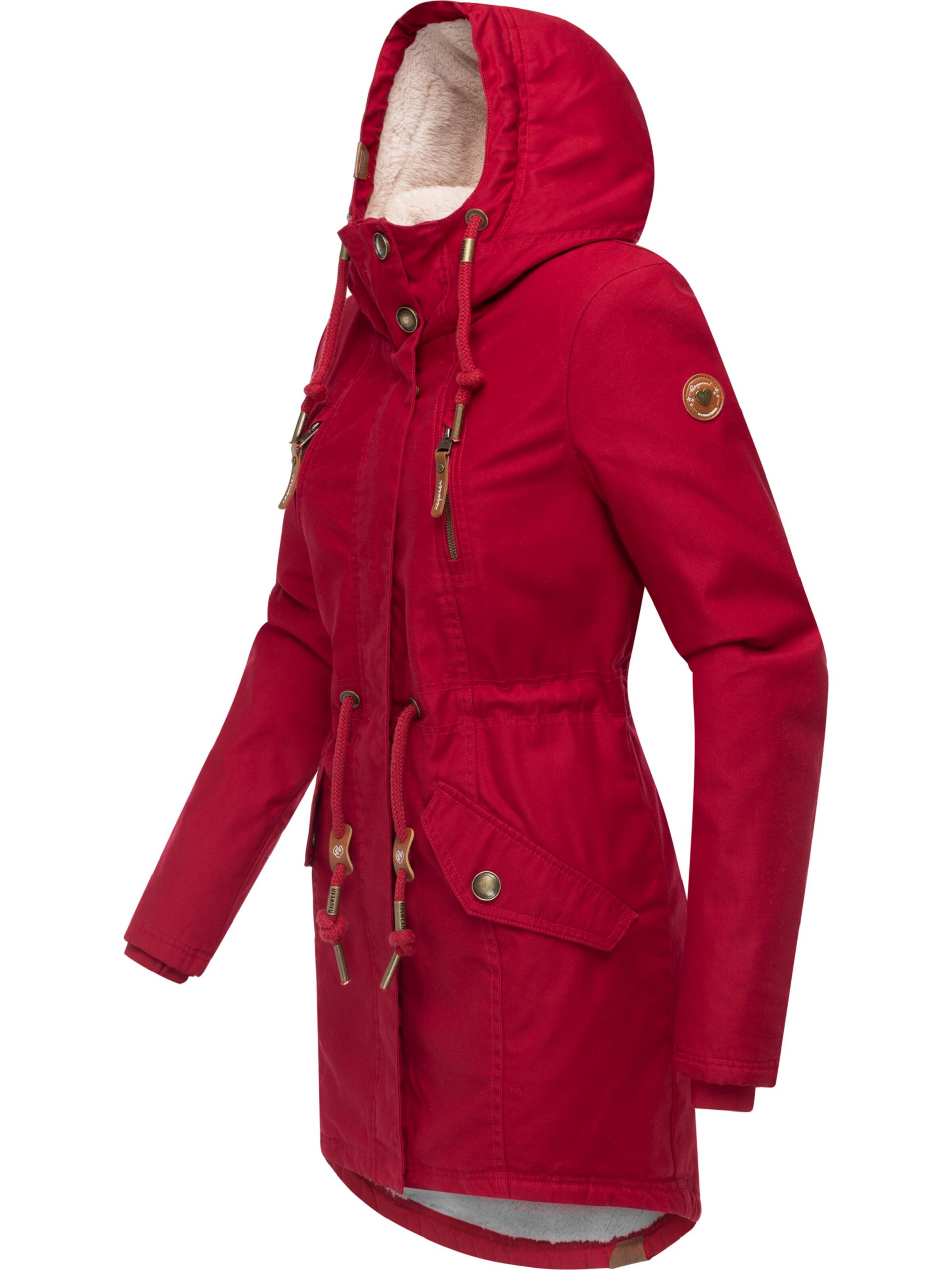 Ragwear Winter parka 'Elsie' in Red