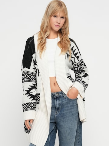 Noisy may Knit cardigan 'NMLEISE' in Beige