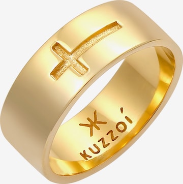 KUZZOI - Anillo 'Kreuz' en oro: frente