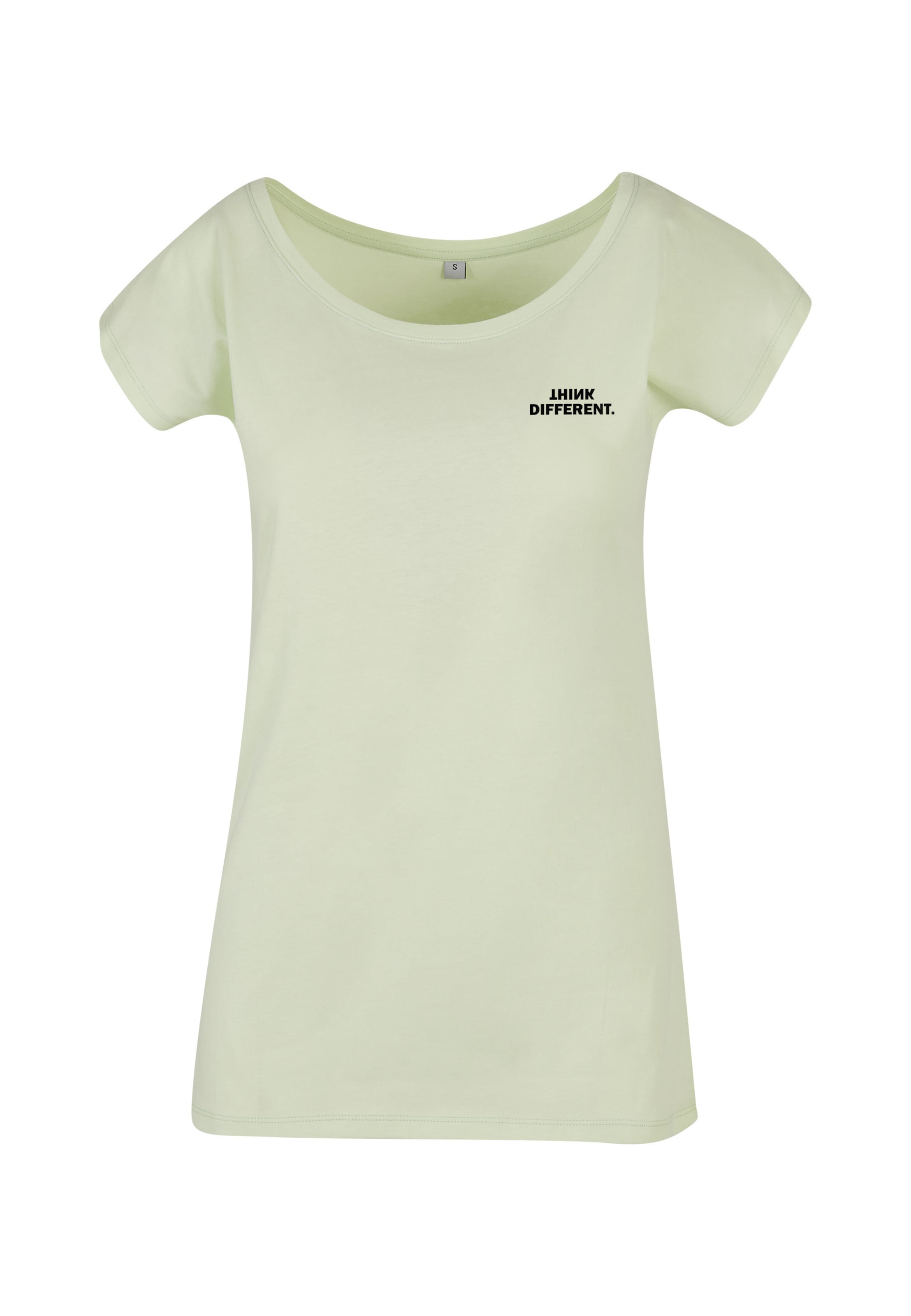 Urban Classics T-Shirt 'Think' in Grün: Vorderseite