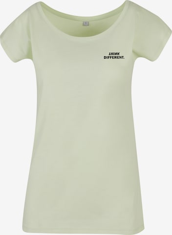 Urban Classics T-Shirt 'Think' in Grün: Vorderseite