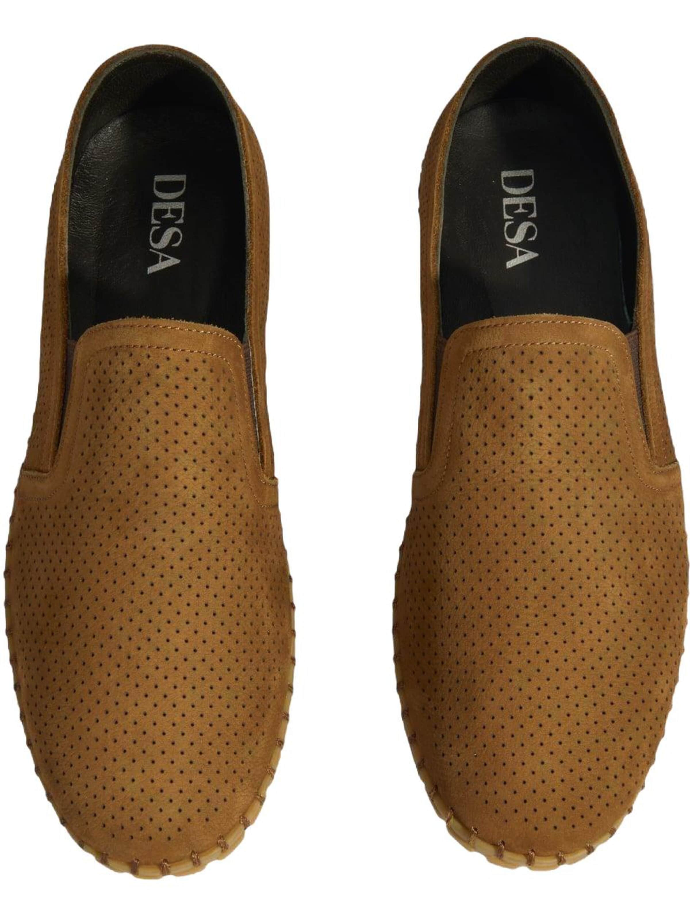 Desa - Zapatillas 'Slip-Ons' en marrón
