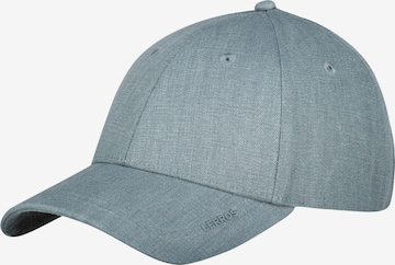 LERROS Basecap in Fischgrätstruktur, unifarben in Grau: Vorderseite