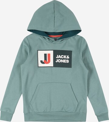 Jack & Jones Junior Mikina 'Logan' – zelená: přední strana