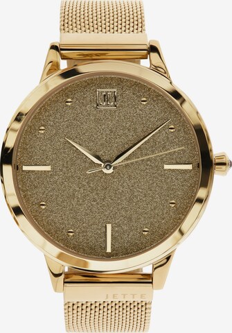 JETTE Analog Watch in Gold: front