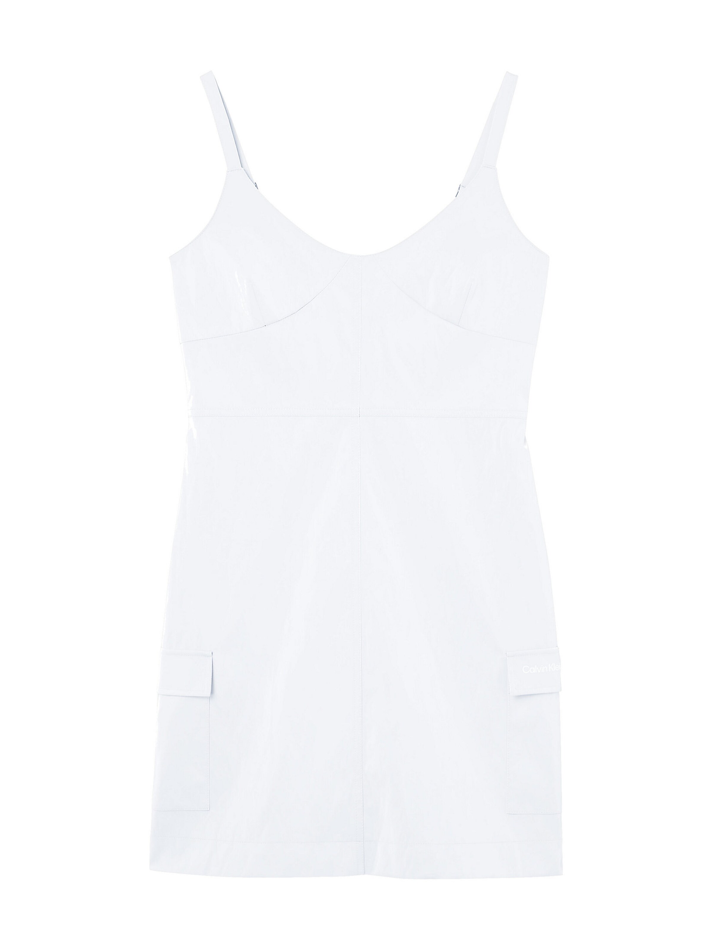 Frauen Kleider Calvin Klein Jeans Kleid in Weiß - AZ13946