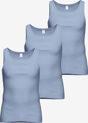 Ammann Unterhemd 'Jeans Feinripp' in Blau: Vorderseite