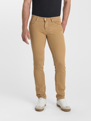 Regular Jean '700/11' Le Temps Des Cerises en beige : devant