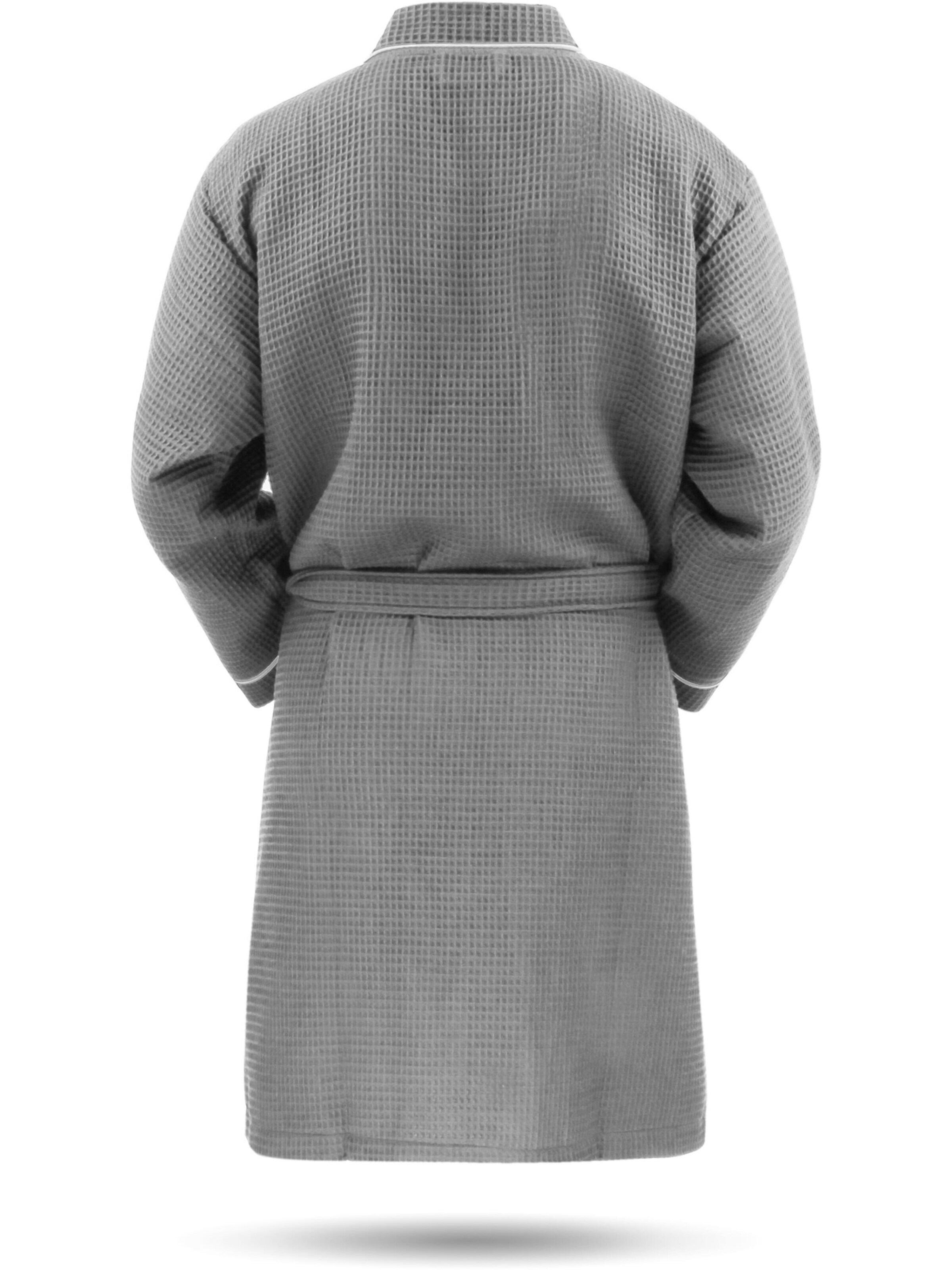 Peignoir court normani en gris