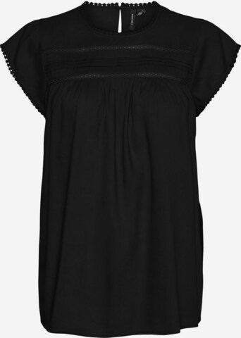 Vero Moda Curve Blouse 'DEBBIE' in Zwart: voorkant