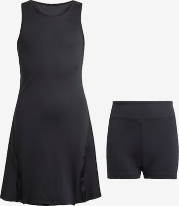 ADIDAS PERFORMANCE Set: Sportkleid und Sportshorts 'Club' in Schwarz: Vorderseite