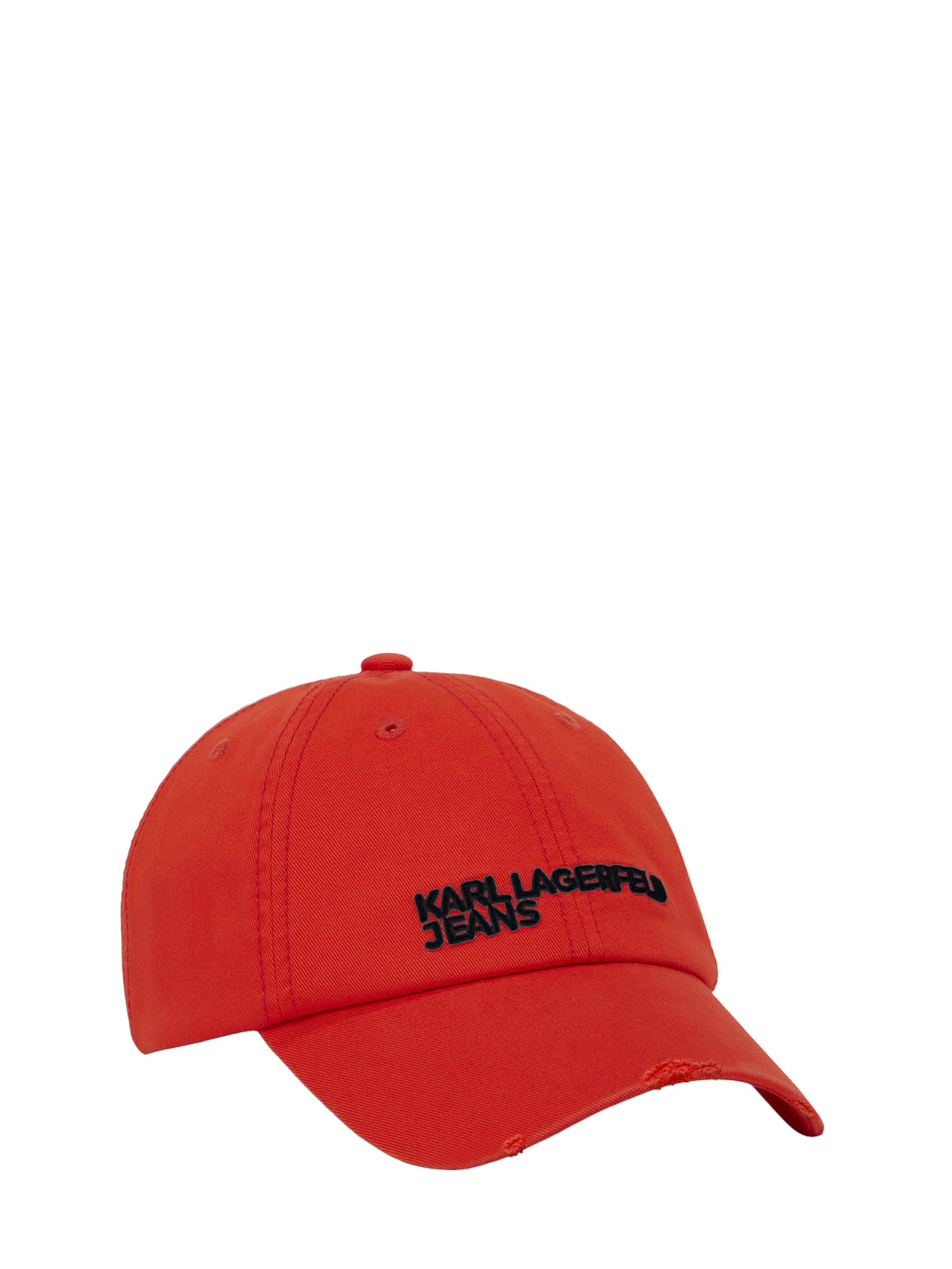 KARL LAGERFELD JEANS Cap in Red: front