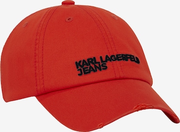 raudona KARL LAGERFELD JEANS Kepurė: priekis