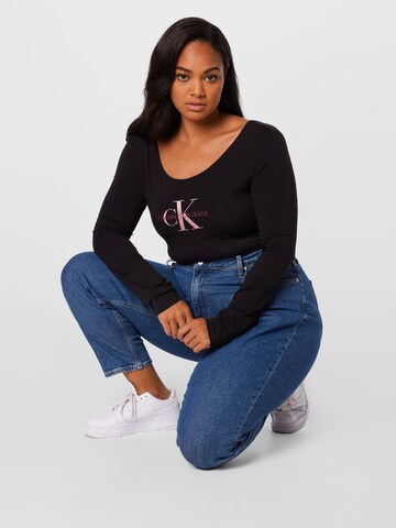 mėlyna Calvin Klein Jeans Curve Laisvas Džinsai