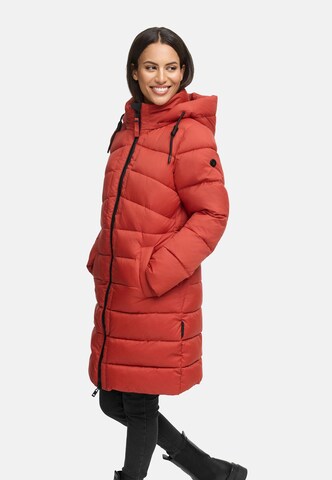 MARIKOO Winter coat 'Kaltnäschen 16' in Brown: front
