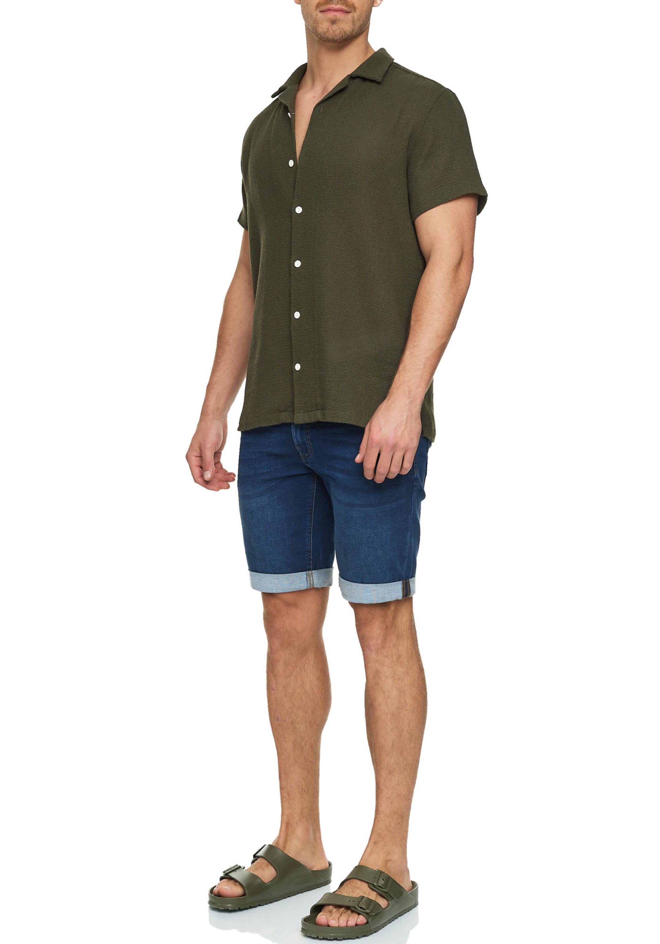 INDICODE JEANS Regular Shorts in Blau