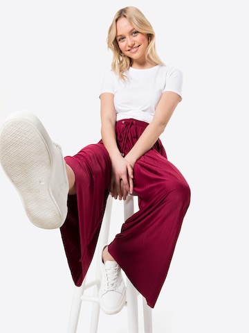 ABOUT YOU Wide leg Broek 'Caren' in Rood