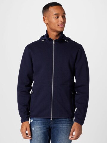 s.Oliver Zip-Up Hoodie in Blue: front