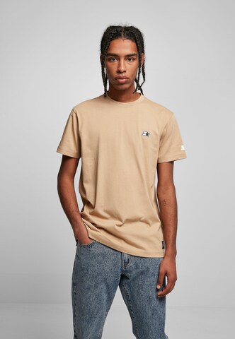 T-Shirt 'Essential' Starter Black Label en beige : devant