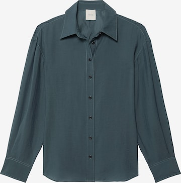T-shirt Calvin Klein Jeans en bleu : devant