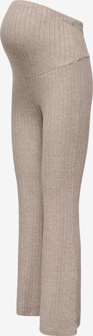 Only Maternity Flared Broek 'OLMLOLA' in Bruin: voorkant