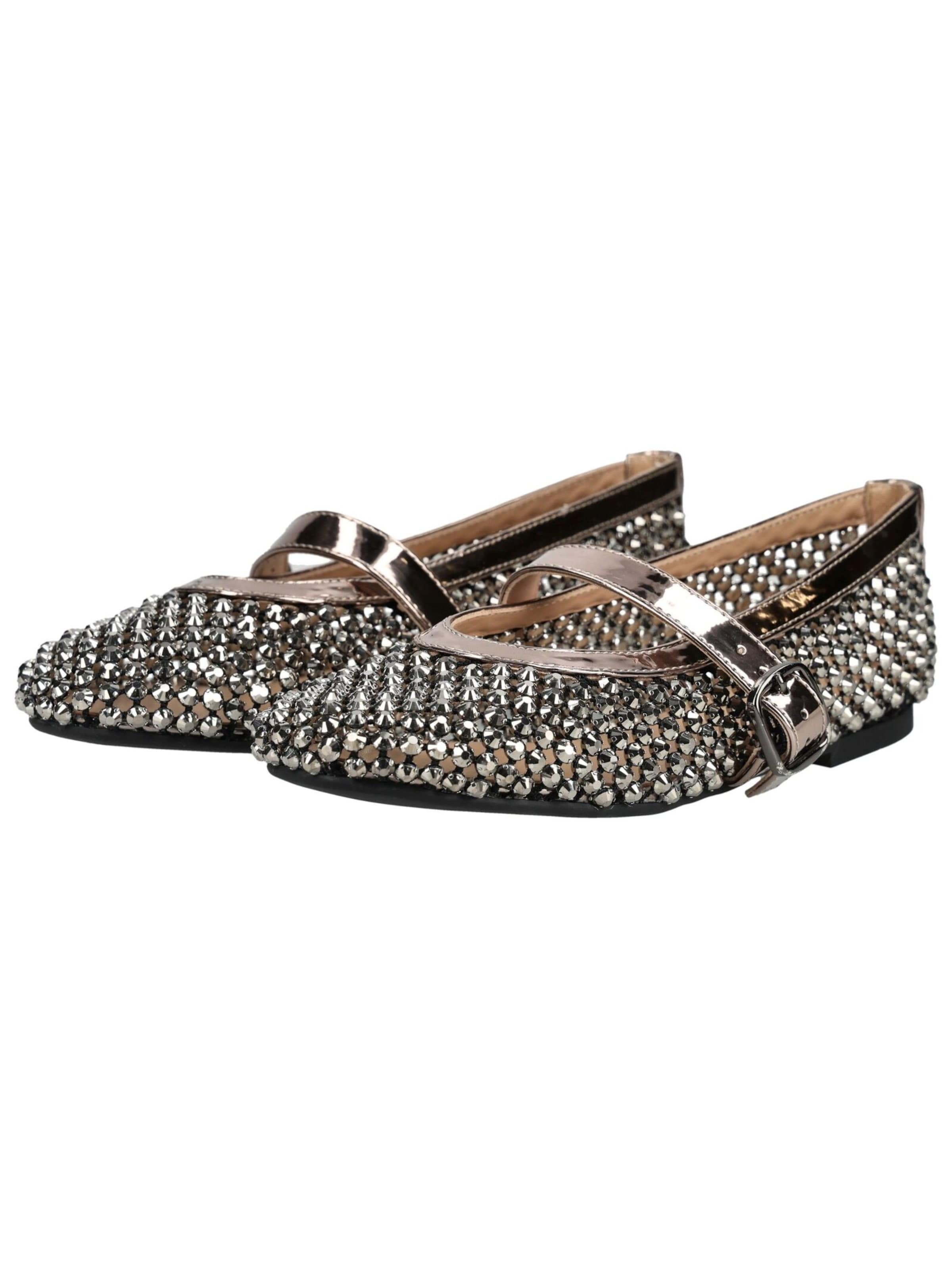 Alma En Pena Strap ballerina in Silver