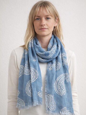 COLLEZIONE ALESSANDRO Scarf 'Paisley' in Blue: front