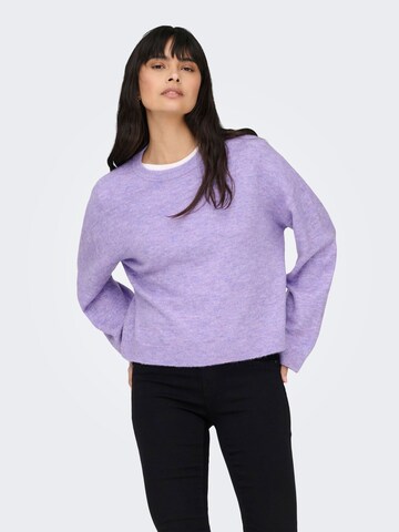Pull-over 'ONLSimoni' ONLY en violet : devant
