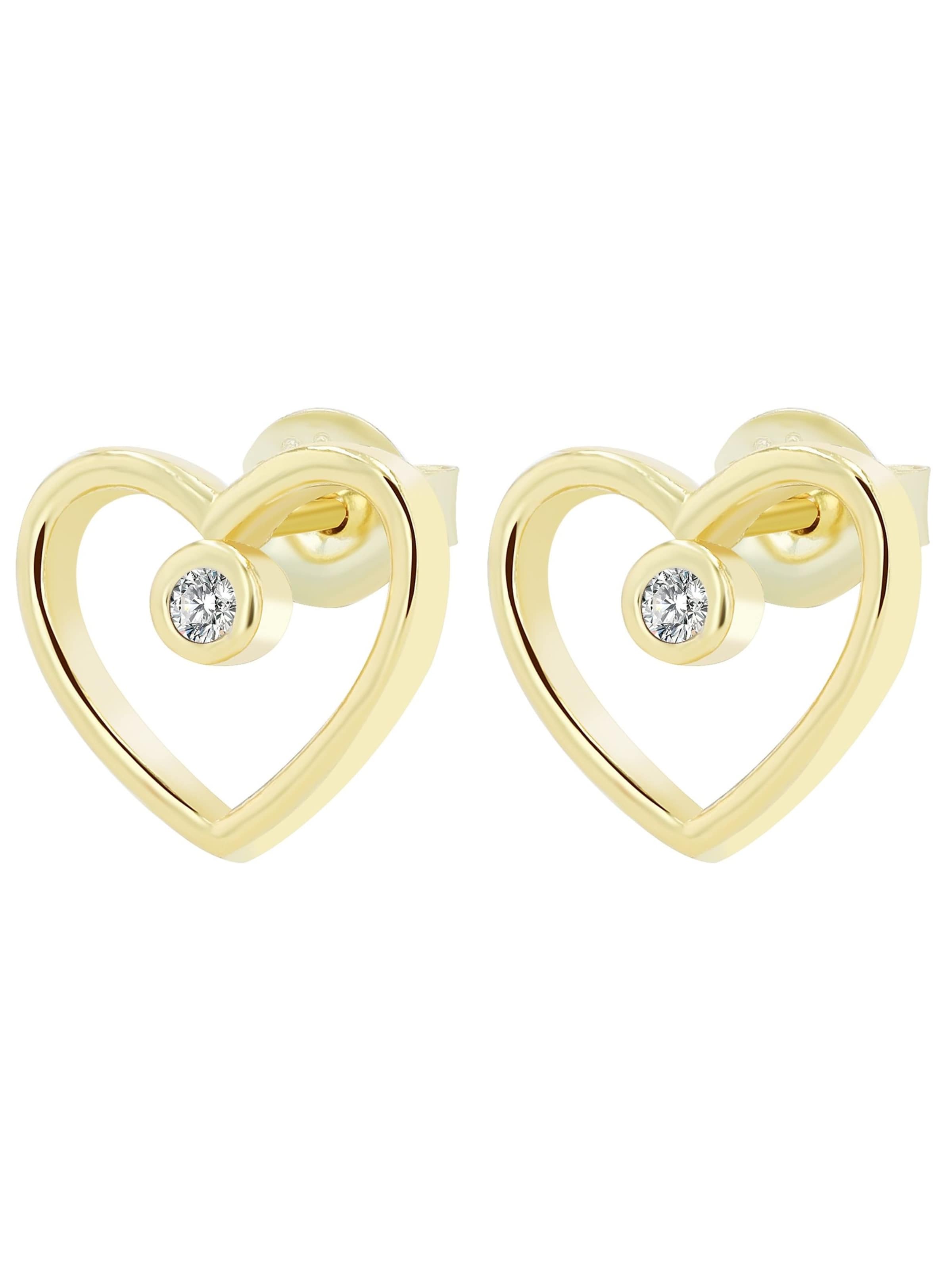 Akzent Ohrringe 'Canea, 925 Sterlingsilber, langlebig'‌‌‌‌ in Gold