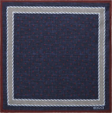 Boggi Milano Pocket Square 'Polka' in Blue: front