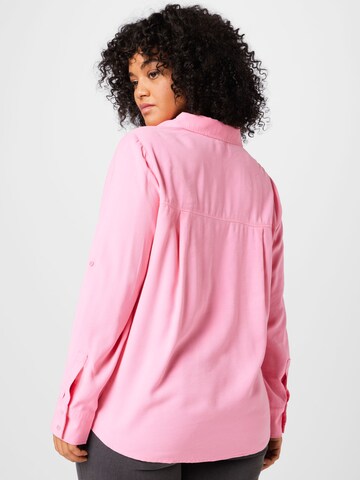 ONLY Carmakoma Bluse in Pink