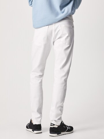 Coupe slim Jean 'Stanley' Pepe Jeans en blanc