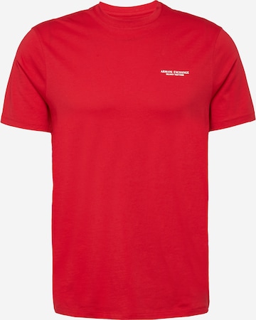 T-Shirt ARMANI EXCHANGE en rouge : devant