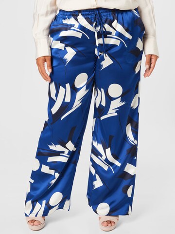 Wide leg Pantaloni de la Lauren Ralph Lauren Plus pe bej: față