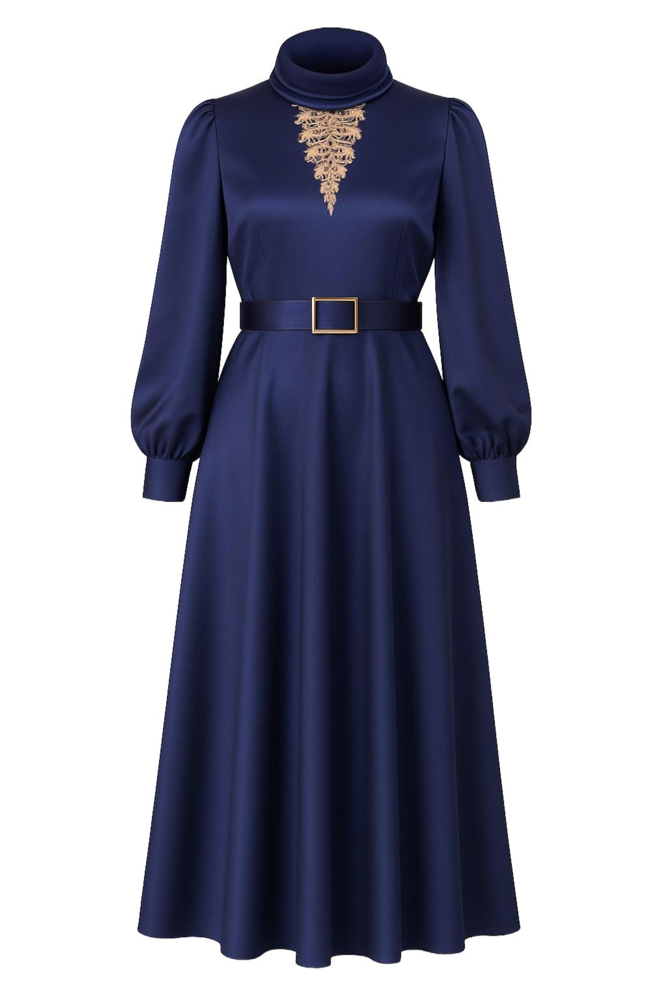 MODAMIHRAM Kleid in Blau: Vorderseite