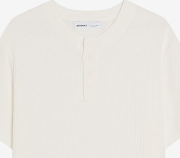 Bershka Shirt in White: front