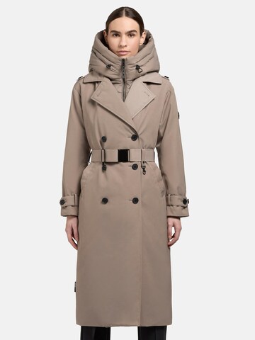 Manteau fonctionnel ' Elena ' khujo en gris : devant