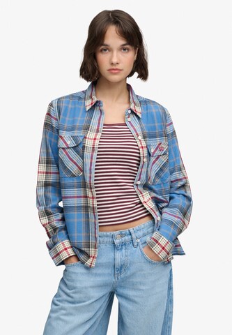Chemisier Superdry & Co en bleu : devant