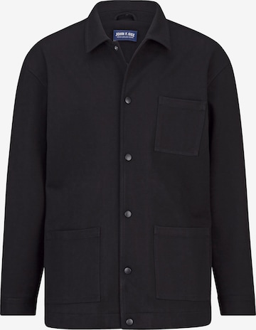 John F. Gee Comfort fit Button Up Shirt in Black: front