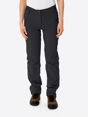 VAUDE Regular Outdoor trousers 'Farley' in Black: front