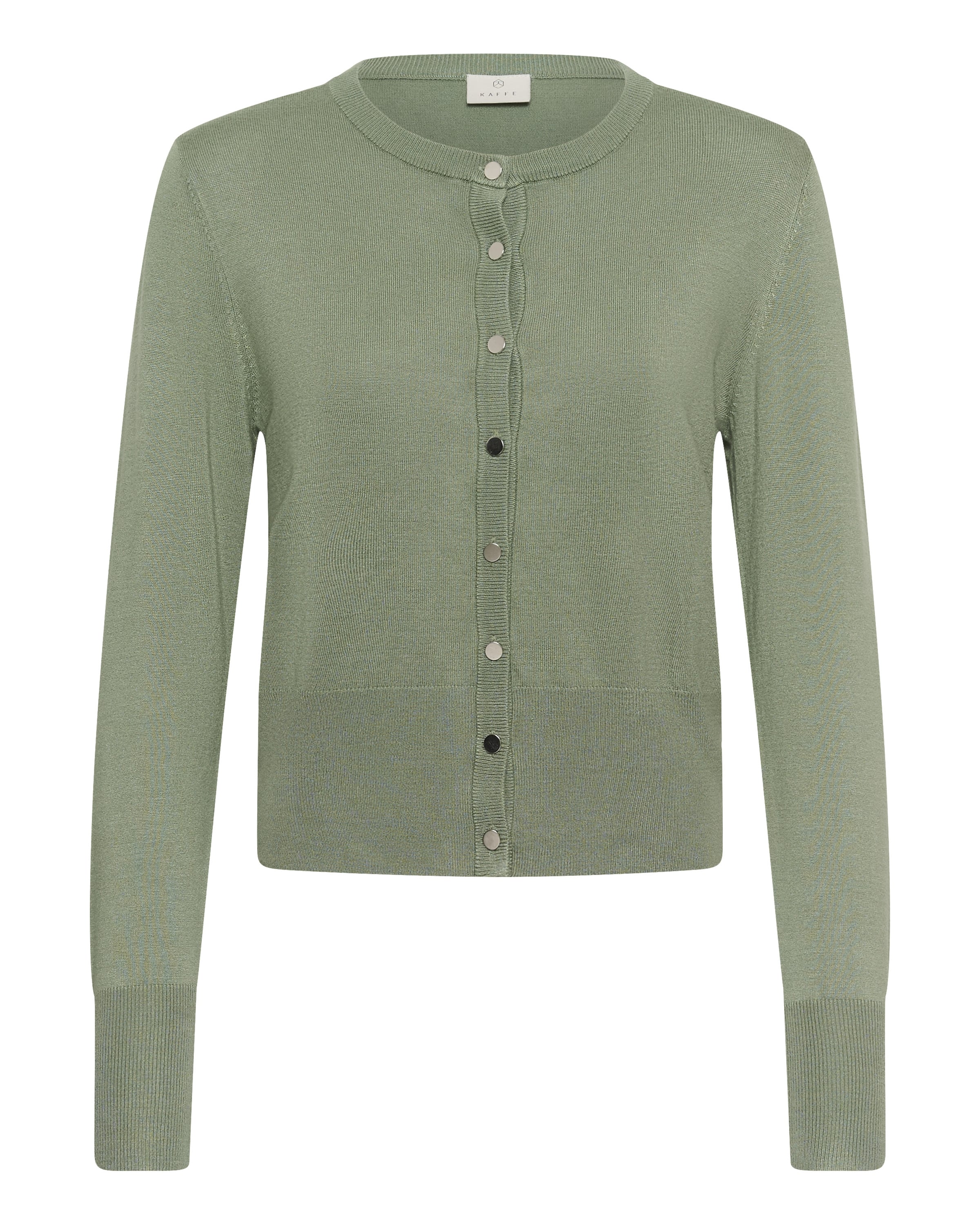 Kaffe Knit Cardigan 'KALizza' in Green: front