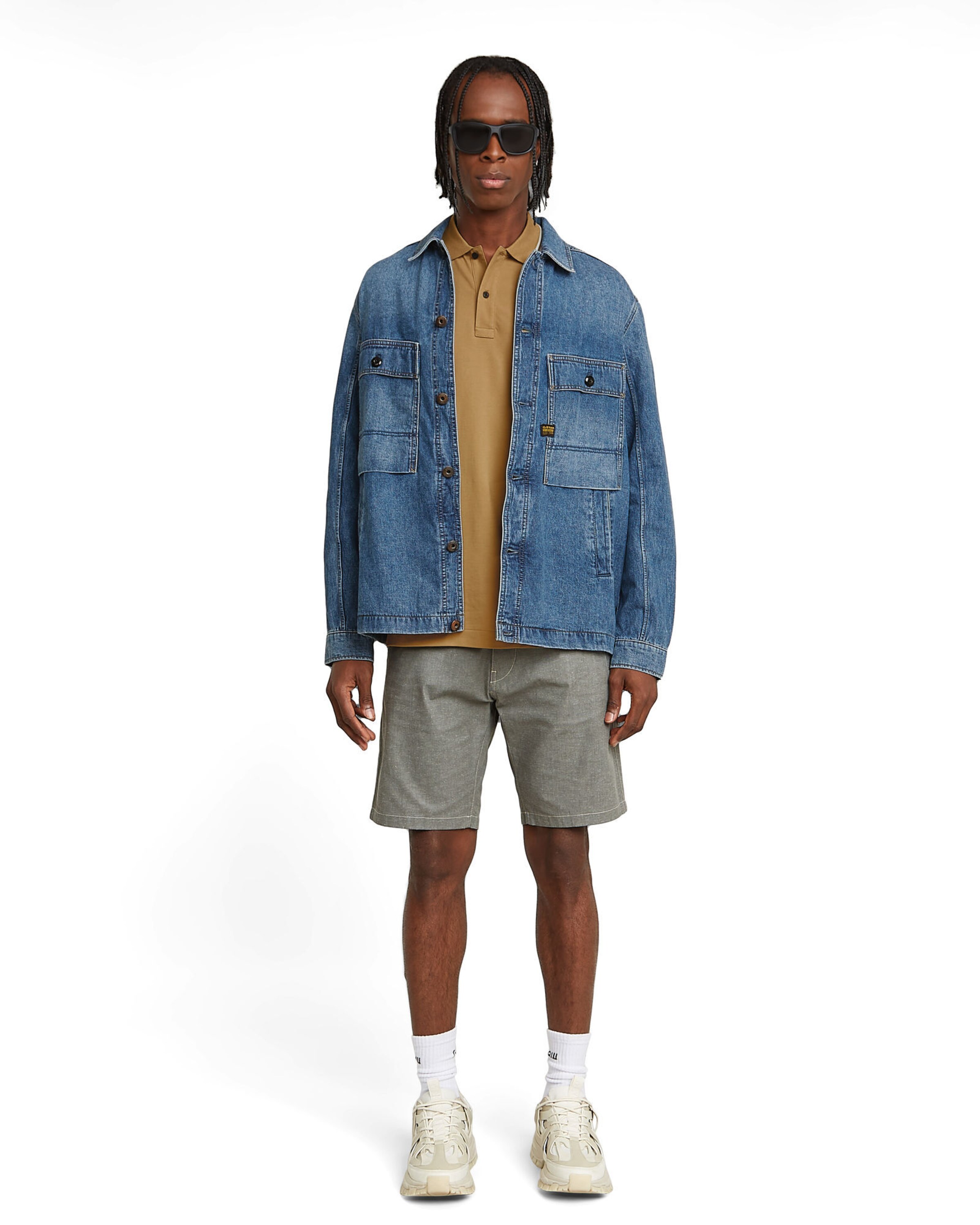 G-STAR Slimfit Shorts 'Bronson 3.0' in Grau