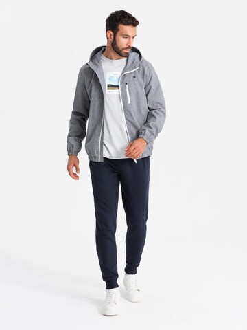 Veste mi-saison 'OM-JANP-0136' Ombre en gris