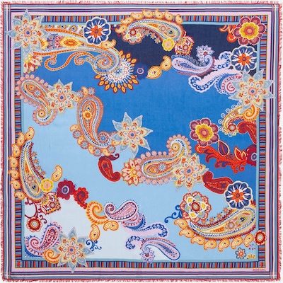 Roeckl Tücher 'Summer Vibes' in blau / hellblau / dunkelblau / gelb, Produktansicht